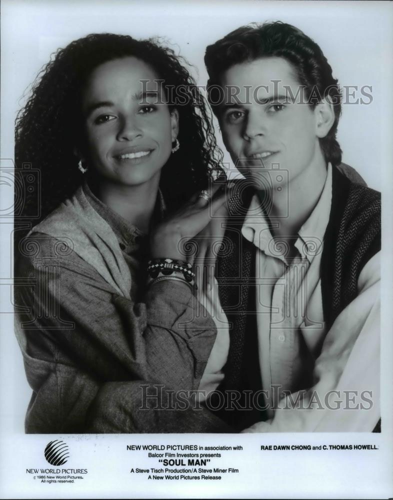 1986 Press Photo Rae Dawn Chong C. Thomas Howell in Soul Man - cvp70302 - Historic Images