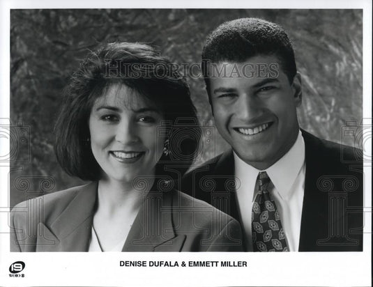 Undated Press Photo Denise Dufala & Emmett Miller News Team - cvp43384 - Historic Images