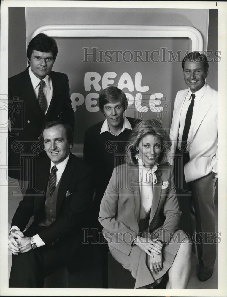 1981 Press Photo Sarah Purcell John Barbour Skip Stephenson and Fred Willard - Historic Images
