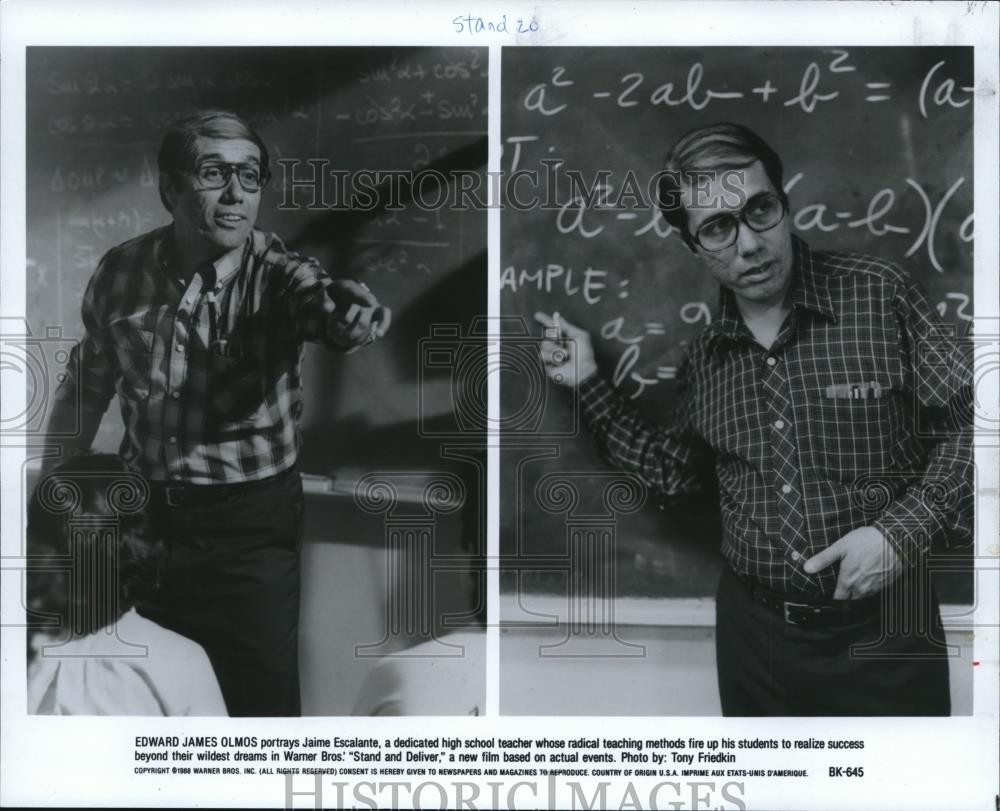 1990 Press Photo Edward James Olmos in Stand and Deliver - cvp73133 - Historic Images