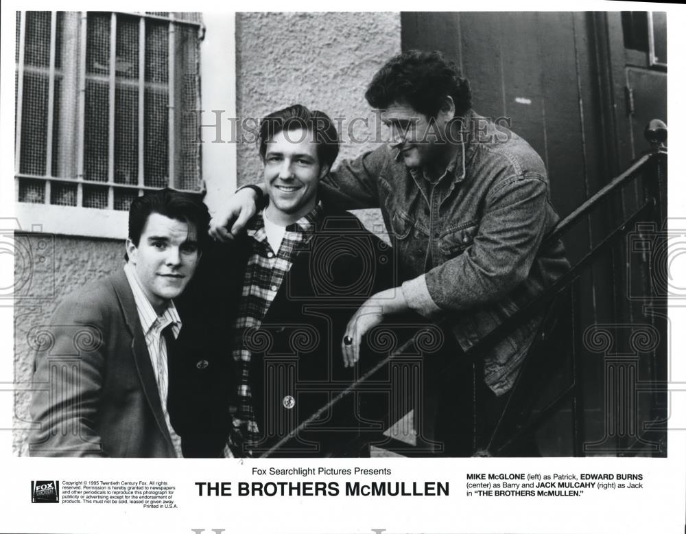 1995 Press Photo The Brothers McMullen Mike McGlone Ed Burns Jack Mulcany - Historic Images