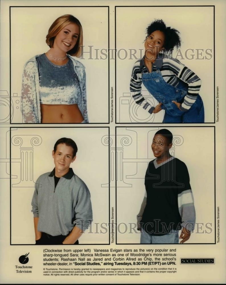 1997 Press Photo Vanessa Evigan Monica McSwain Rashaan Nall and Cobrin Allred - Historic Images