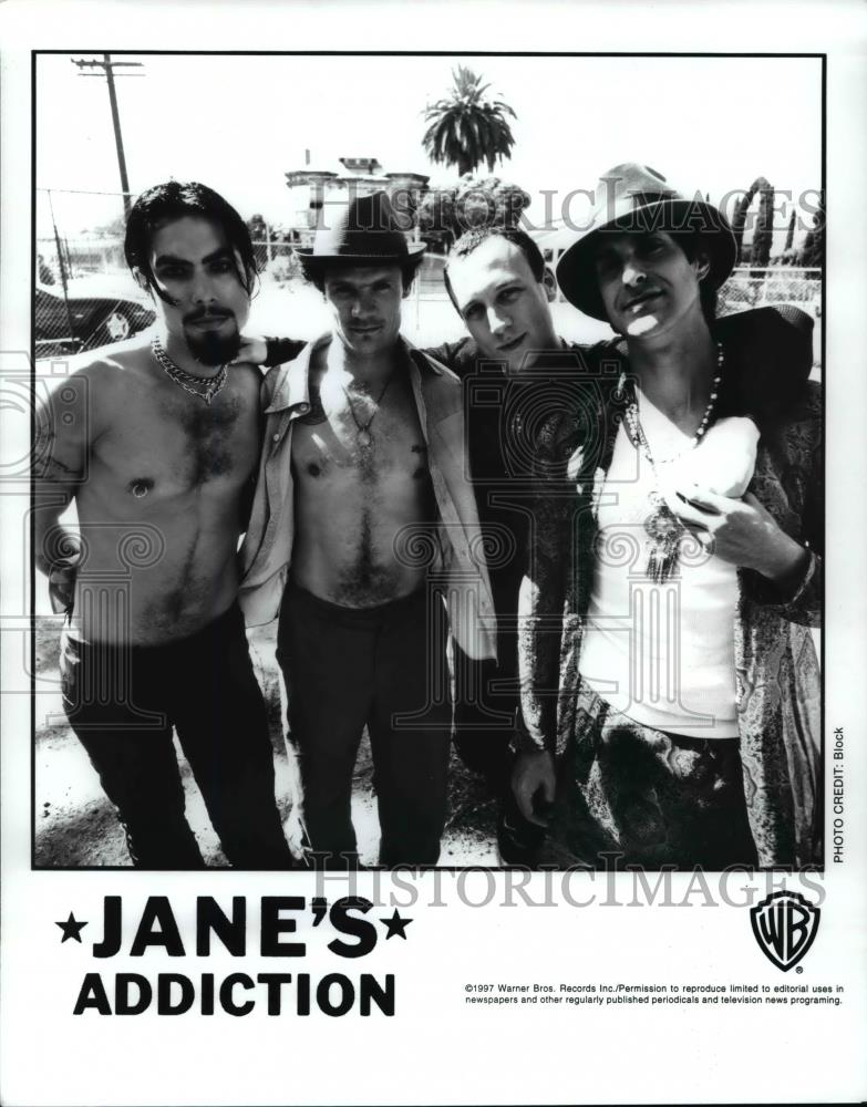 1997 Press Photo Perry Farrell Flea Dave Navarro Chris Chaney Jane's Addiction - Historic Images