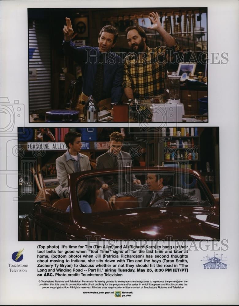 Press Photo Tim Allen Richard Karn Taran Smith Zachery Ty Bryan Home Improvemen - Historic Images