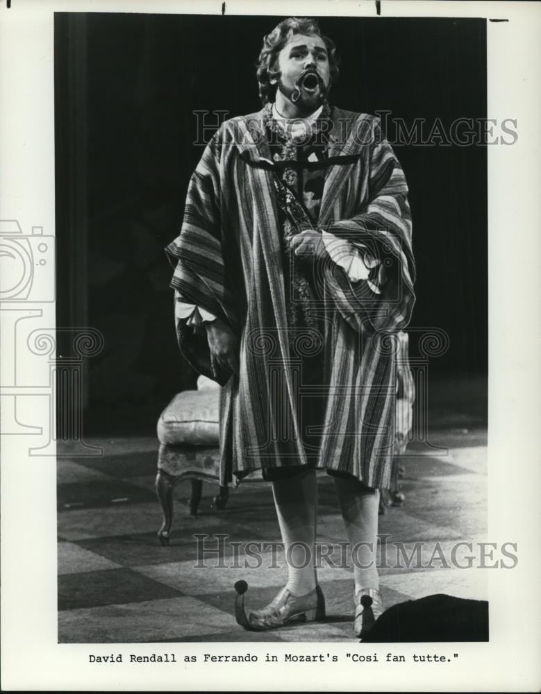 1985 Press Photo David Rendall stars in Cosi fan tutte Opera - cvp47308 - Historic Images