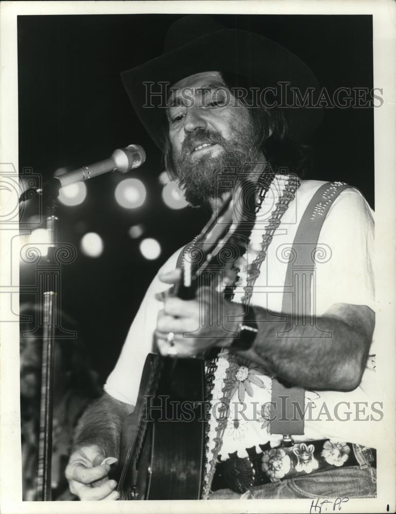 1978 Press Photo Willie Nelson Country Music Singer Songwriter and Musician - Historic Images