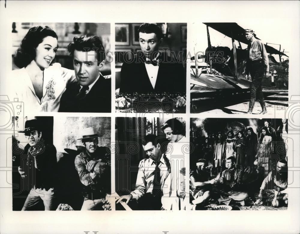Undated Press Photo Jimmy Stewart Rosalind Russell Dean Martin June Allyson - Historic Images