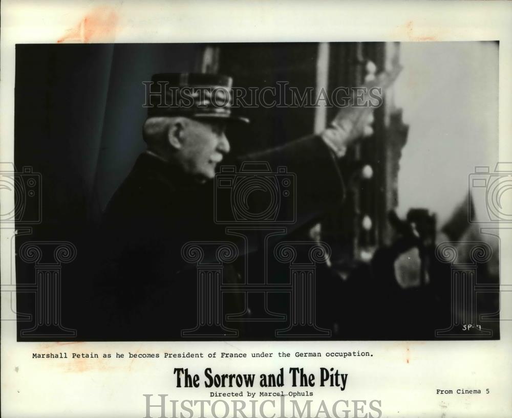 1973 Press Photo Marshall Petain in The Sorrow and The Pity - cvp70145 - Historic Images