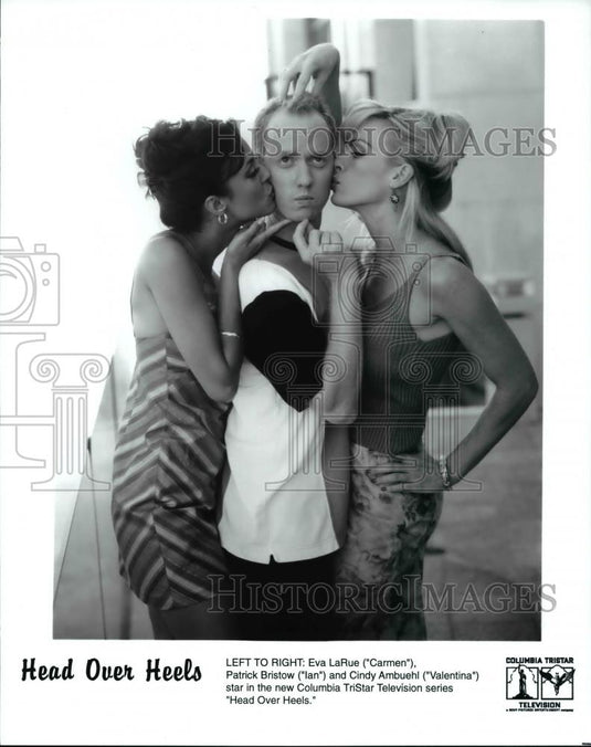 Press Photo Eva LaRue Patrick Bristown Cindy Ambuehl on Head Over Heels - Historic Images