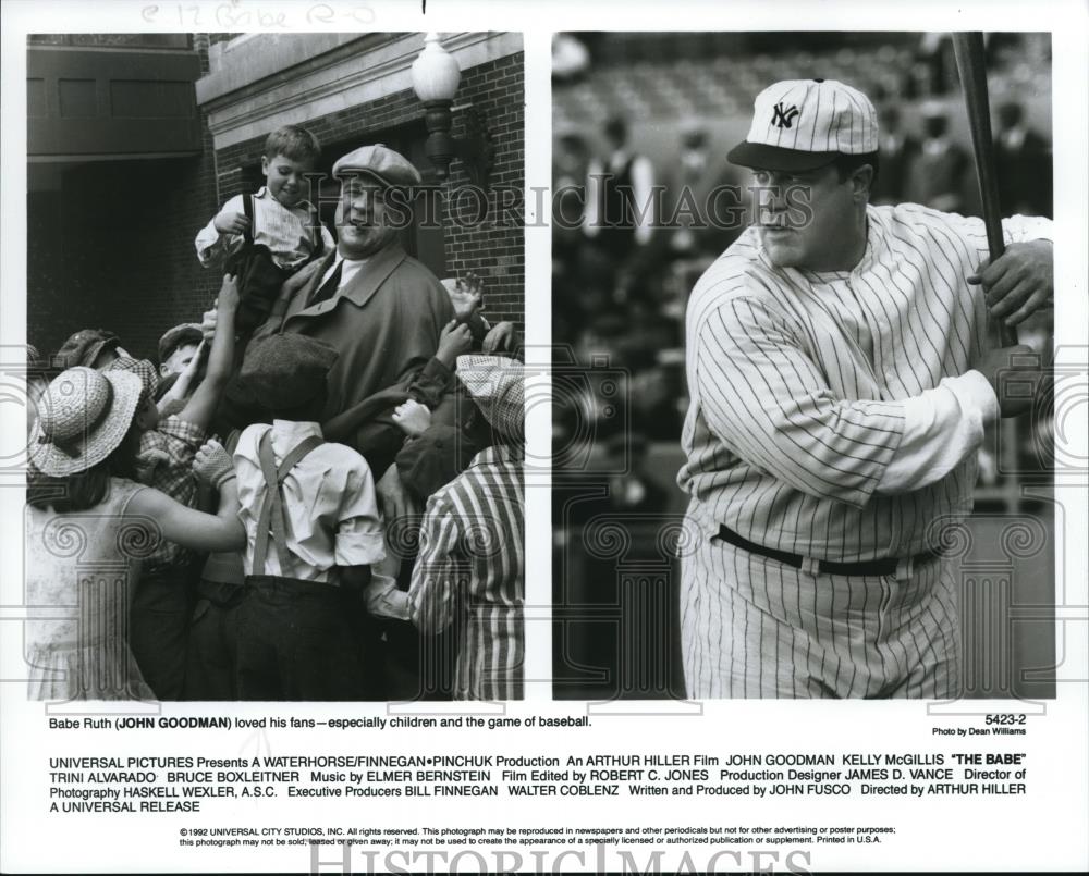 1992 Press Photo John Goodman in The Babe - cvp56975 - Historic Images