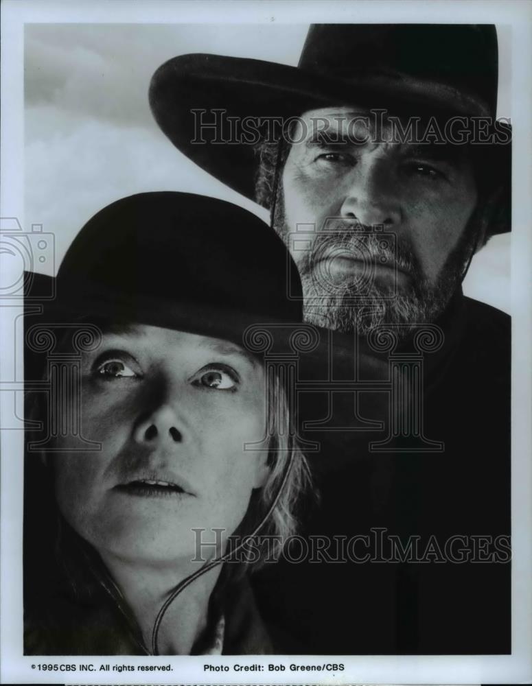 1995 Press Photo James Garner Sissy Spacek in Larry McMurtry's Streets of Laredo - Historic Images