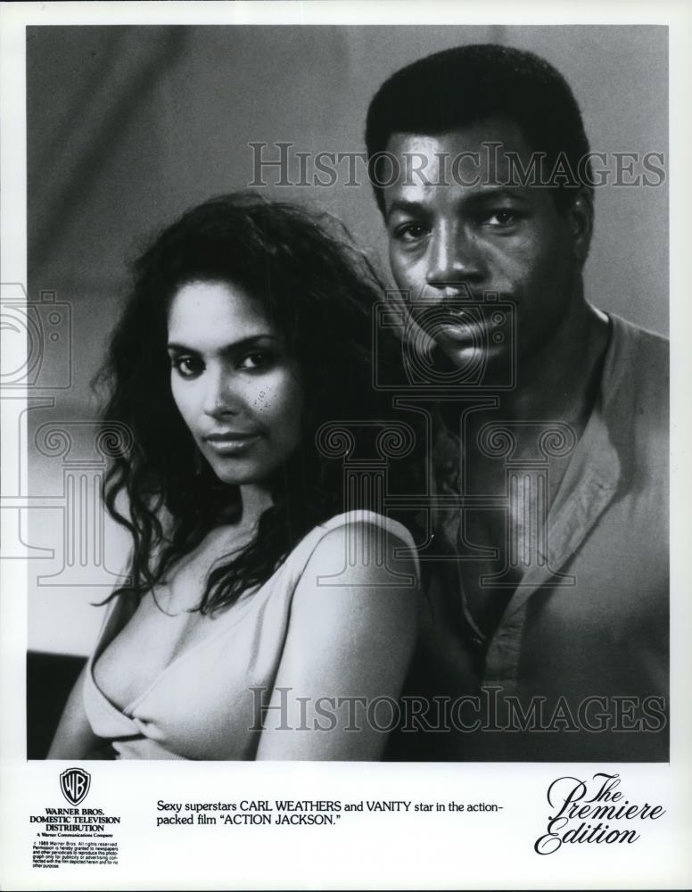 1991 Press Photo Carl Weathers, Vanity in Action Jackson - cvp53423 - Historic Images