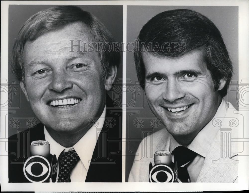 1979 Press Photo Sportscasters Sonny Jurgensen and Gary Bender - cvp43181 - Historic Images