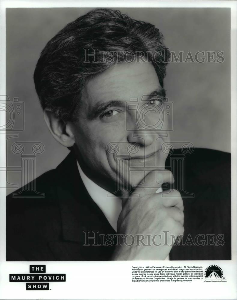 1992 Press Photo Maury Povich host The Maury Povich Show - cvp70351 - Historic Images