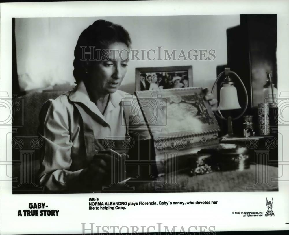 1987 Press Photo Norma Aleandro in Gaby A True Story - cvp45192 - Historic Images