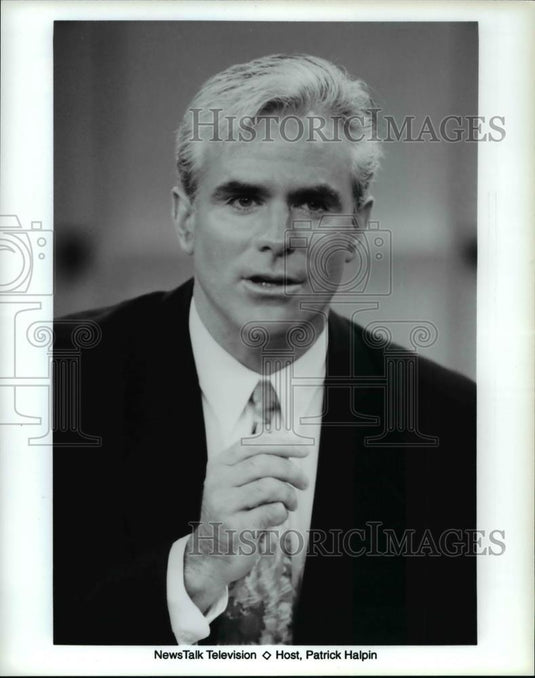 Press Photo NewsTalk Television Host Patrick Halpin - cvp55022 - Historic Images