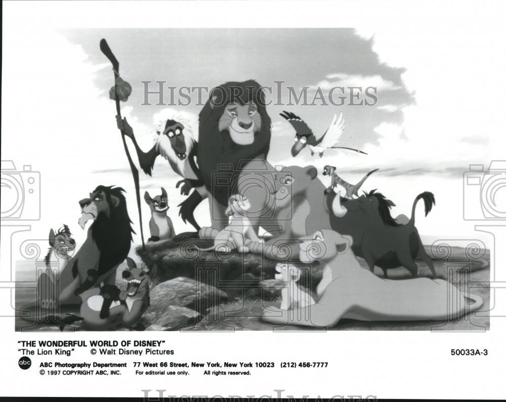1997 Press Photo Scene from Walt Disney's The Lion King - cvp52410 - Historic Images