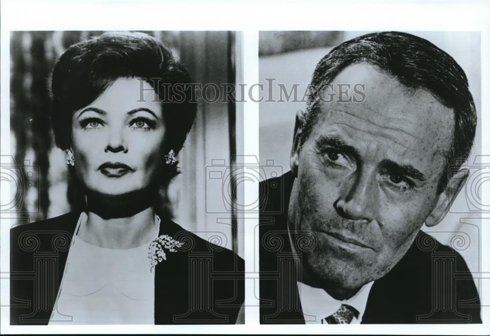 1962 Press Photo Gene Tierney and Henry Fonda in Advise and Consent - cvp56316 - Historic Images