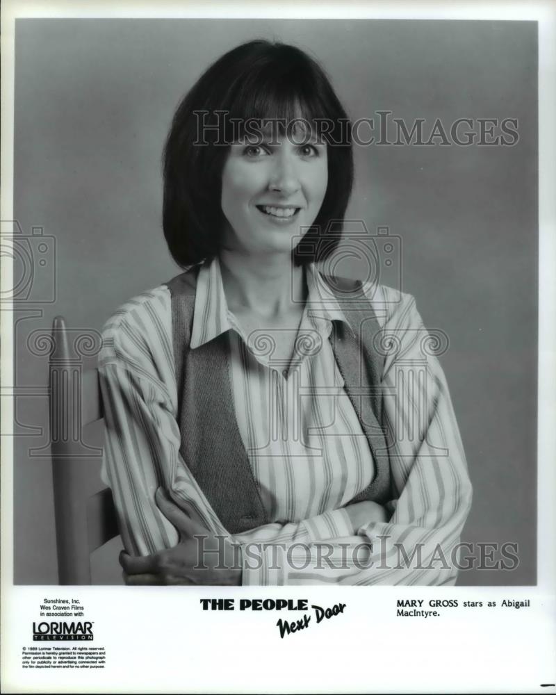 1989 Press Photo Mary Gross stars as Abigail MacIntyre in The People Next Door - Historic Images