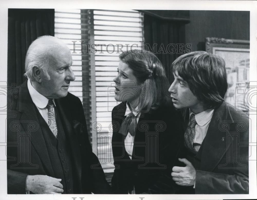 1979 Press Photo Wilfrid Hyde-White Alley Mills Martin Short in The Associates - Historic Images