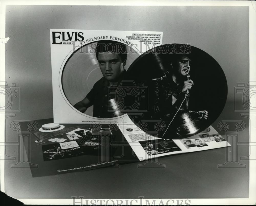 1978 Press Photo Elvis Picture Disc From RCA Records - cva52194 - Historic Images