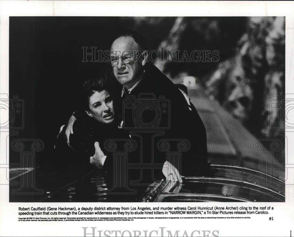 1990 Press Photo Gene Hackman and Anne Archer star in Narrow Margin - cvp52140 - Historic Images