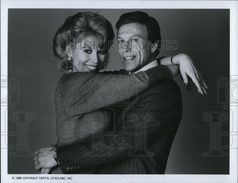 1986 Press Photo Leslie Easterbrook Michael Levin in Ryan&#39;s Hope - cvp51459 - Historic Images