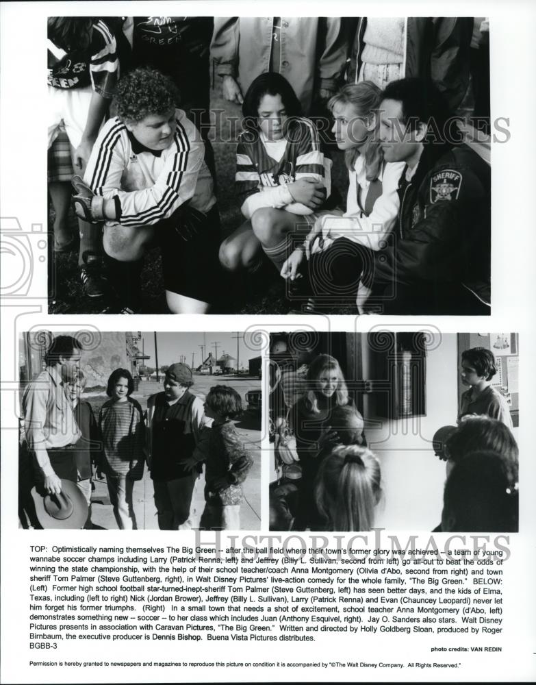 Press Photo Patrick Renna Billy Sullivan Olivia d'Abo and Steve Guttenberg - Historic Images