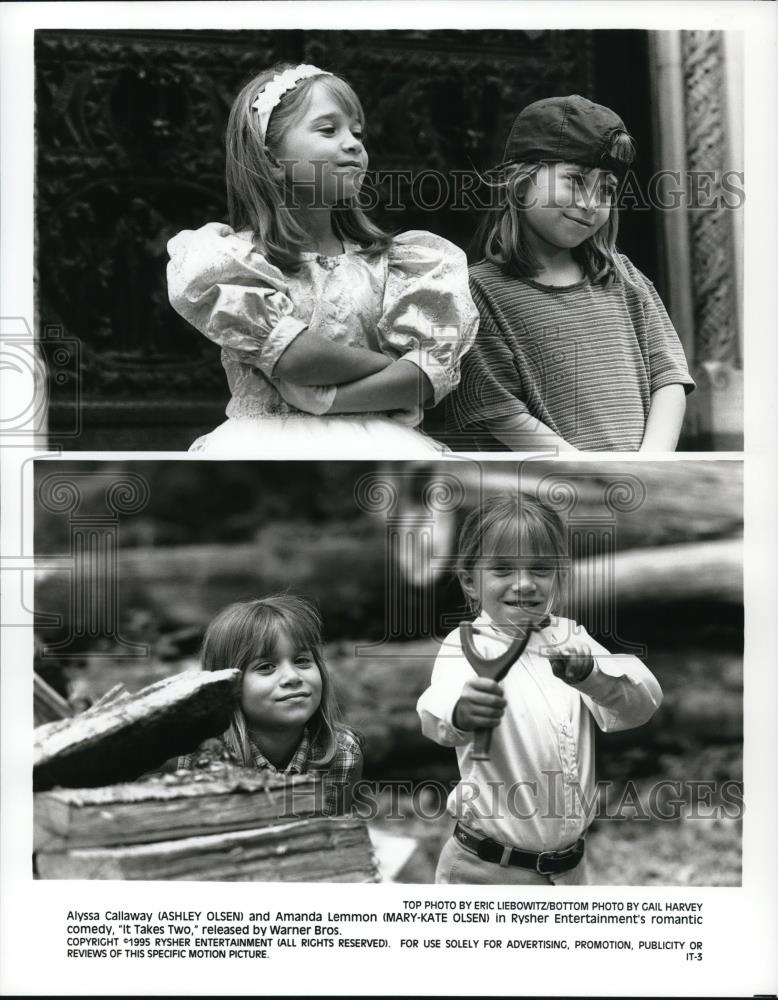 1995 Press Photo It Takes Two Mary Kate And Ashley Olsen - cvp58383 - Historic Images