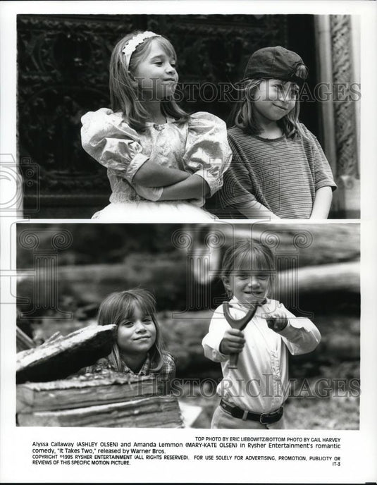 1995 Press Photo It Takes Two Mary Kate And Ashley Olsen - cvp58383 - Historic Images