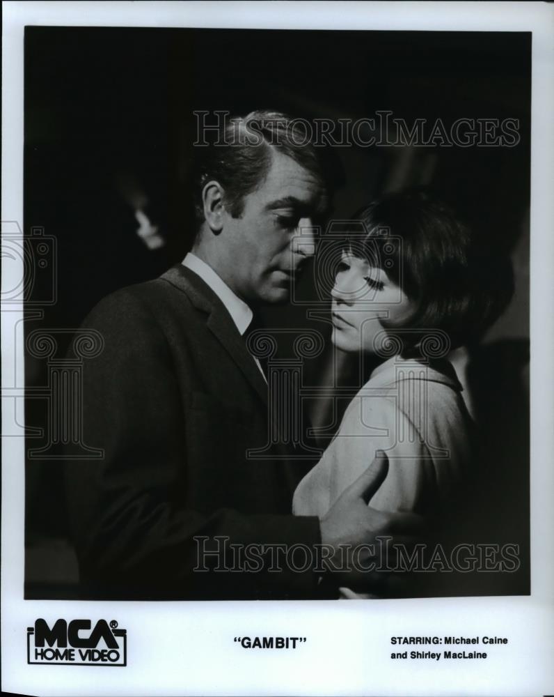 1987 Press Photo Michael Caine and Shirley MacLaine star in Gambit - cvp44931 - Historic Images
