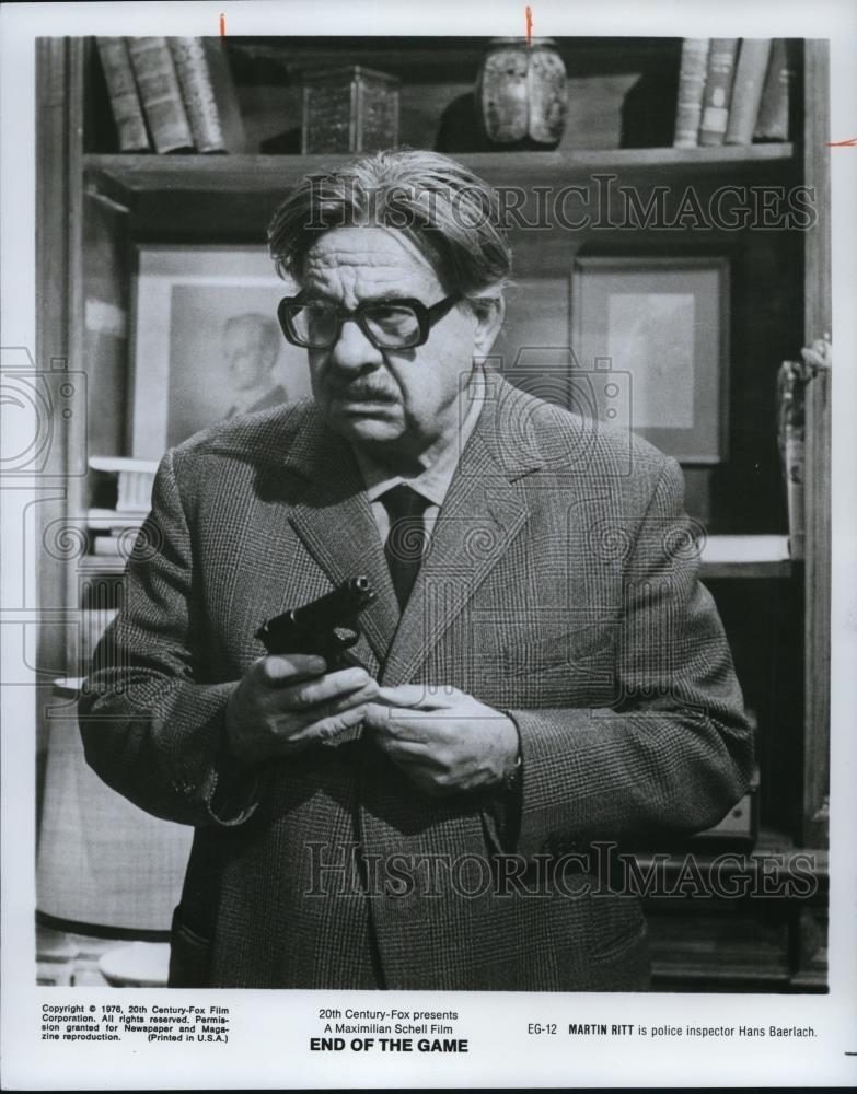 1976 Press Photo Martin Ritt stars as Hans Baerlach in End of the Game - Historic Images