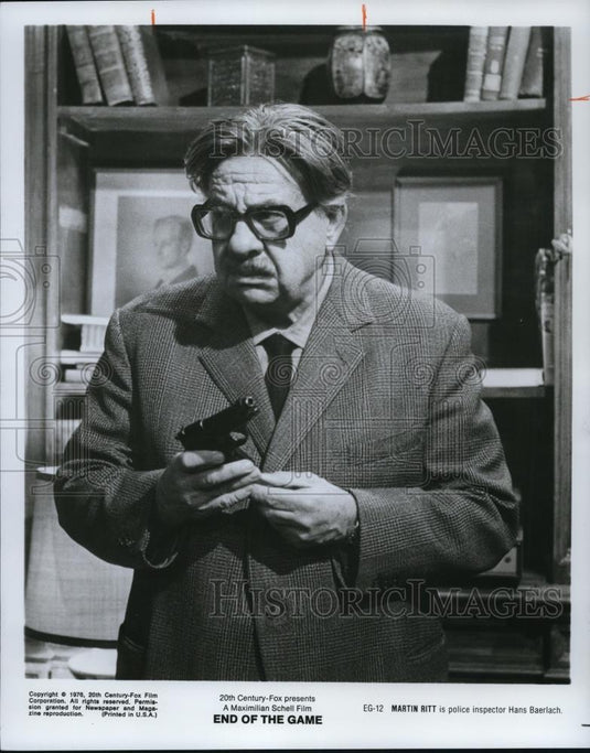 1976 Press Photo Martin Ritt stars as Hans Baerlach in End of the Game - Historic Images