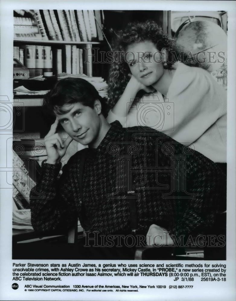 1988 Press Photo Parker Stevenson Ashley Crowe in Probe - cvp70292 - Historic Images