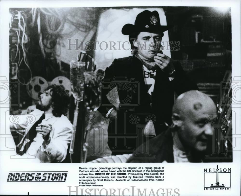 1988 Press Photo Dennis Hopper stars in Riders of the Storm - cvp41961 - Historic Images