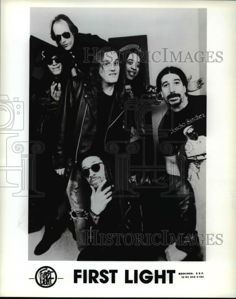 Press Photo Paul Hardcastle and Derek Green of First Light punk rock band - Historic Images