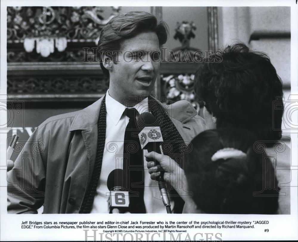 1986 Press Photo Jeff Bridges in Jagged Edge - cvp52183 - Historic Images
