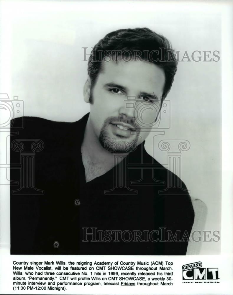 Press Photo Country Singer Mark Willis named new Male Vocalist - cvp69807 - Historic Images