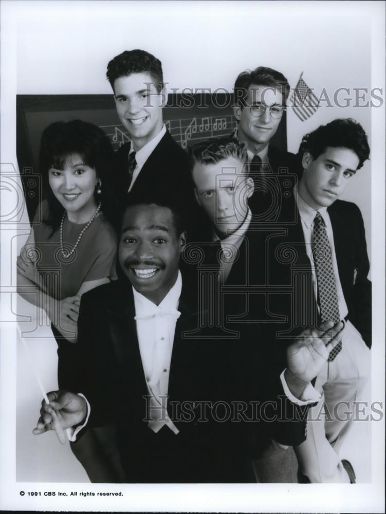 1991 Press Photo Phill Lewis Maggie Han Joshua Hoffman Kenny Johnston in Teech - Historic Images