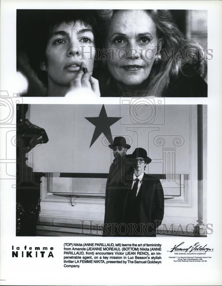 1992 Press Photo Anne Parillaud and Jean Reno in "La Femme Nikita" - cvp50251 - Historic Images