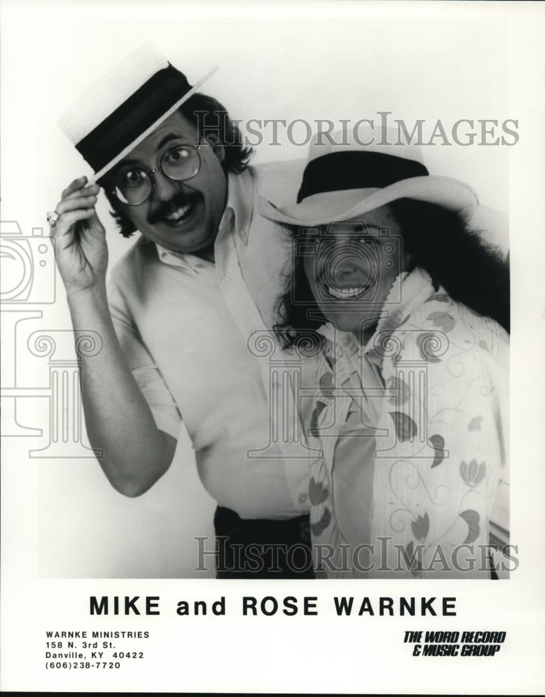 1987 Press Photo Mike &amp; Rose Warnke - cvp58647 - Historic Images