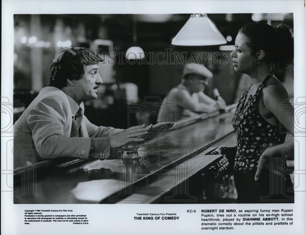 1986 Press Photo Robert DeNiro and Diahnne Abbot star in The King of Comedy - Historic Images