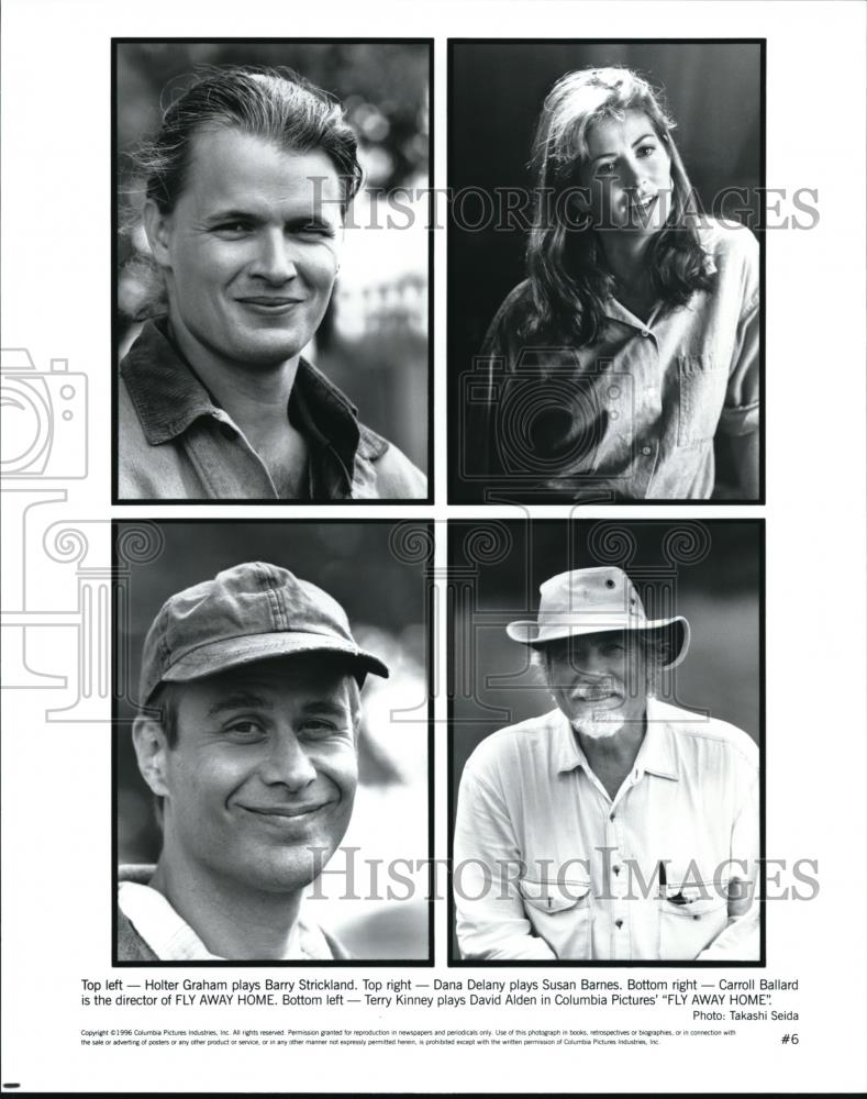 1996 Press Photo Holter Graham Dana Delany Carroll Ballard and Terry Kinney - Historic Images