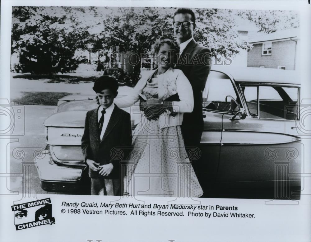 1990 Press Photo Randy Quaid Mary Beth Hurt Bryan Madorsky &quot;Parents&quot; - cvp49963 - Historic Images