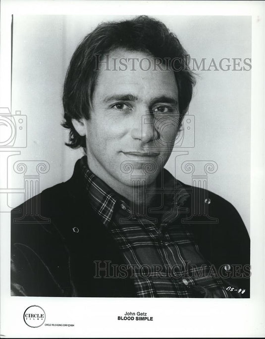 1986 Press Photo Circle Films presents Blood Simple with John Getz - cvp68827 - Historic Images