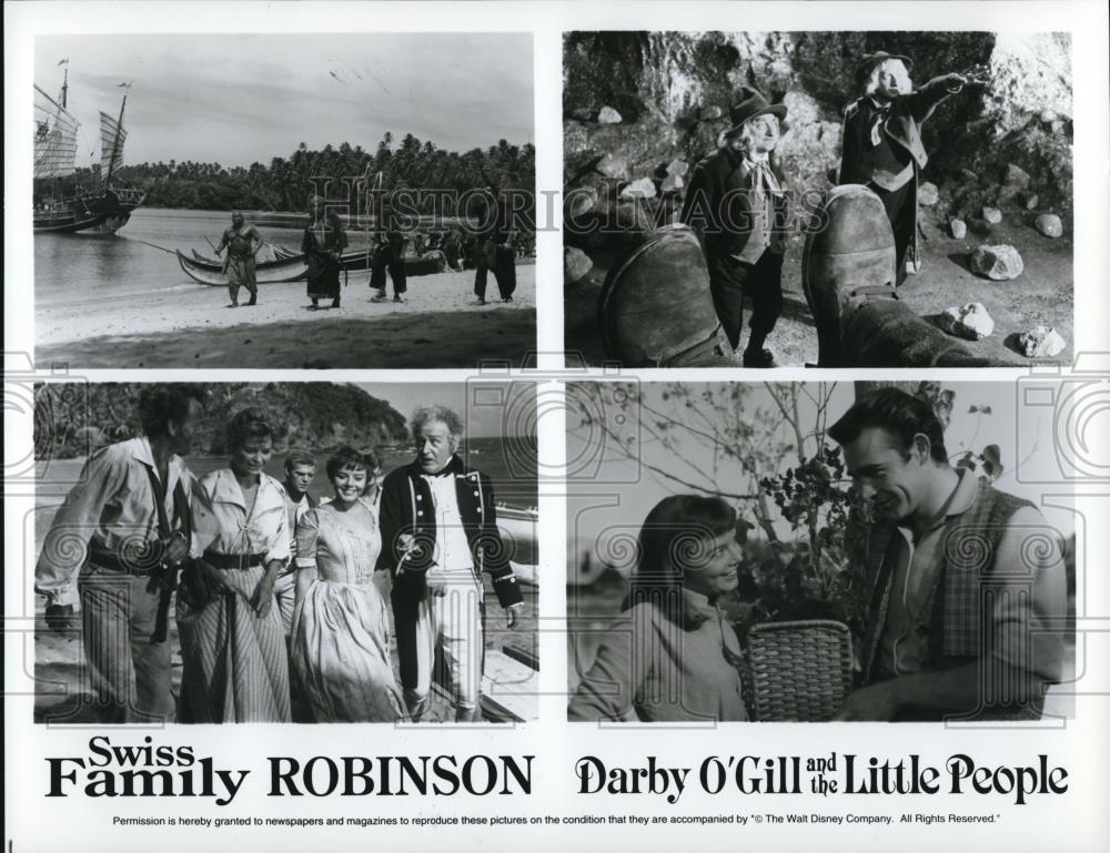 1992 Press Photo Scenes from Swiss Family Robinson and Darby OGill Little People - Historic Images