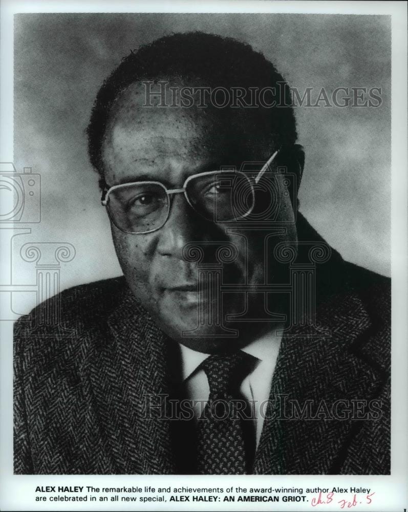 Press Photo Alex Haley An AMerican Griot - cvp55034 - Historic Images