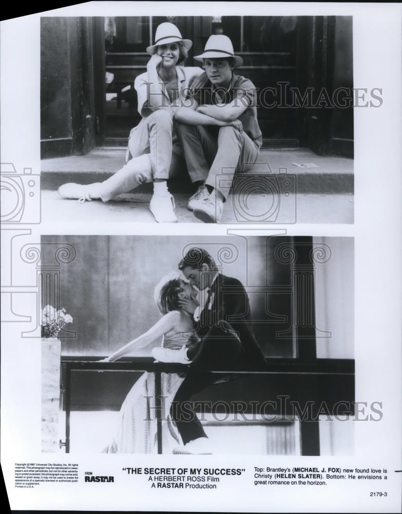 1987 Press Photo Michael J Fox Helen Slater Secret Of My Success - cvp58137 - Historic Images