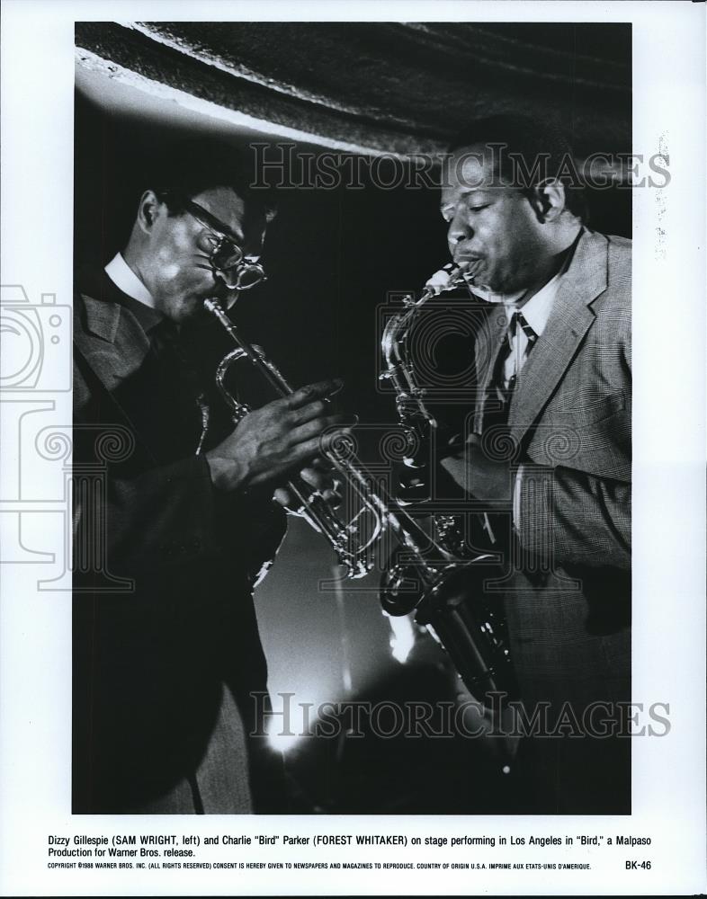 1988 Press Photo Sam Wright and Forest Whitaker in Bird - cvp68794 - Historic Images
