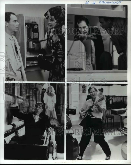 1993 Press Photo Dean Stockwell and Scott Bakula star in Quantum Leap - Historic Images